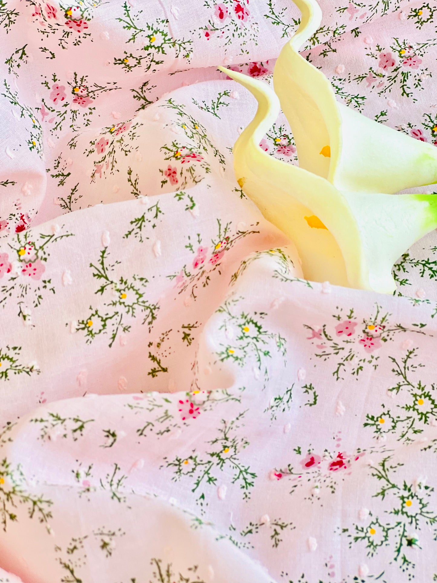 Printed Plumeti Cotton Flowers 07
