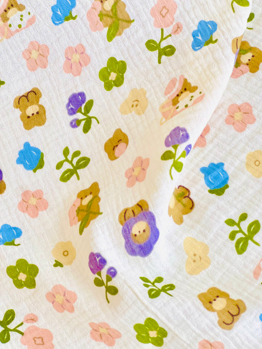 Muselina Bears & Flowers