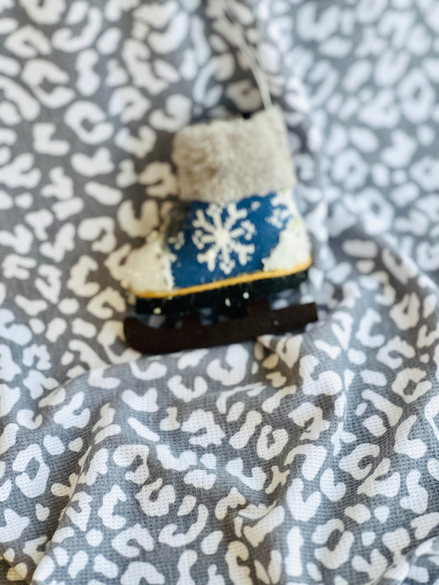 Printed Waffle Fabric Jaguar