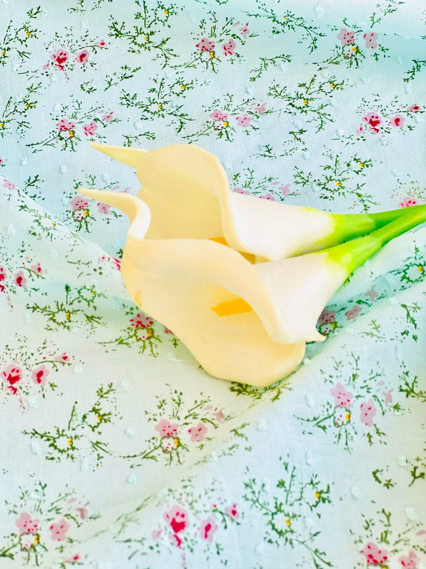 Printed Plumeti Cotton Flowers 07