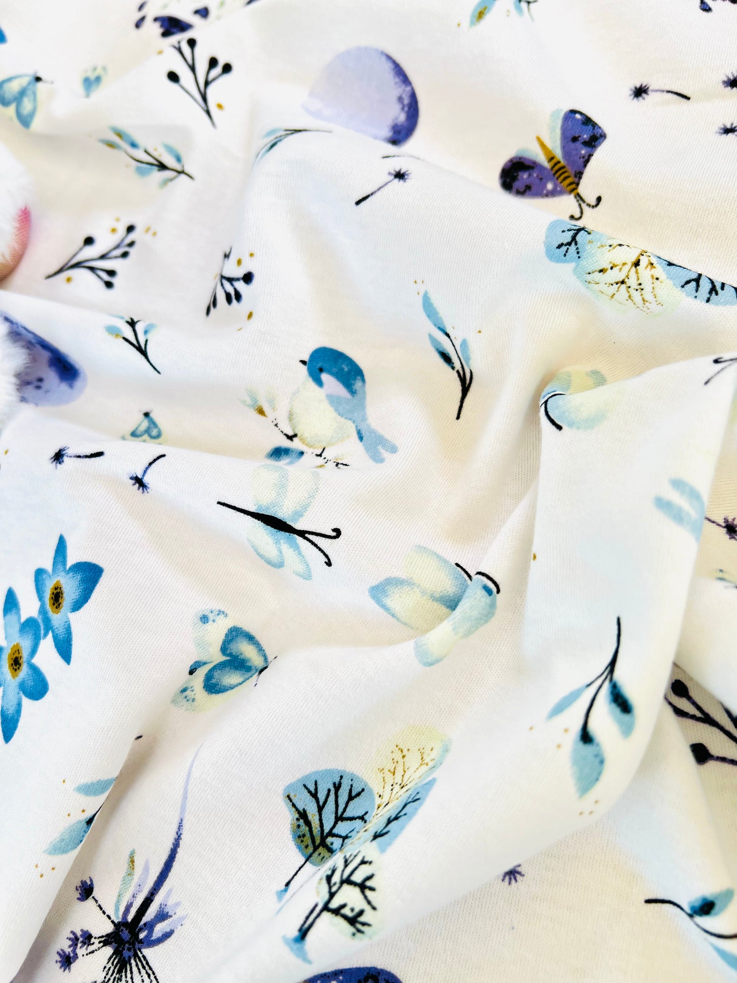 Printed Cotton Jersey Midnight