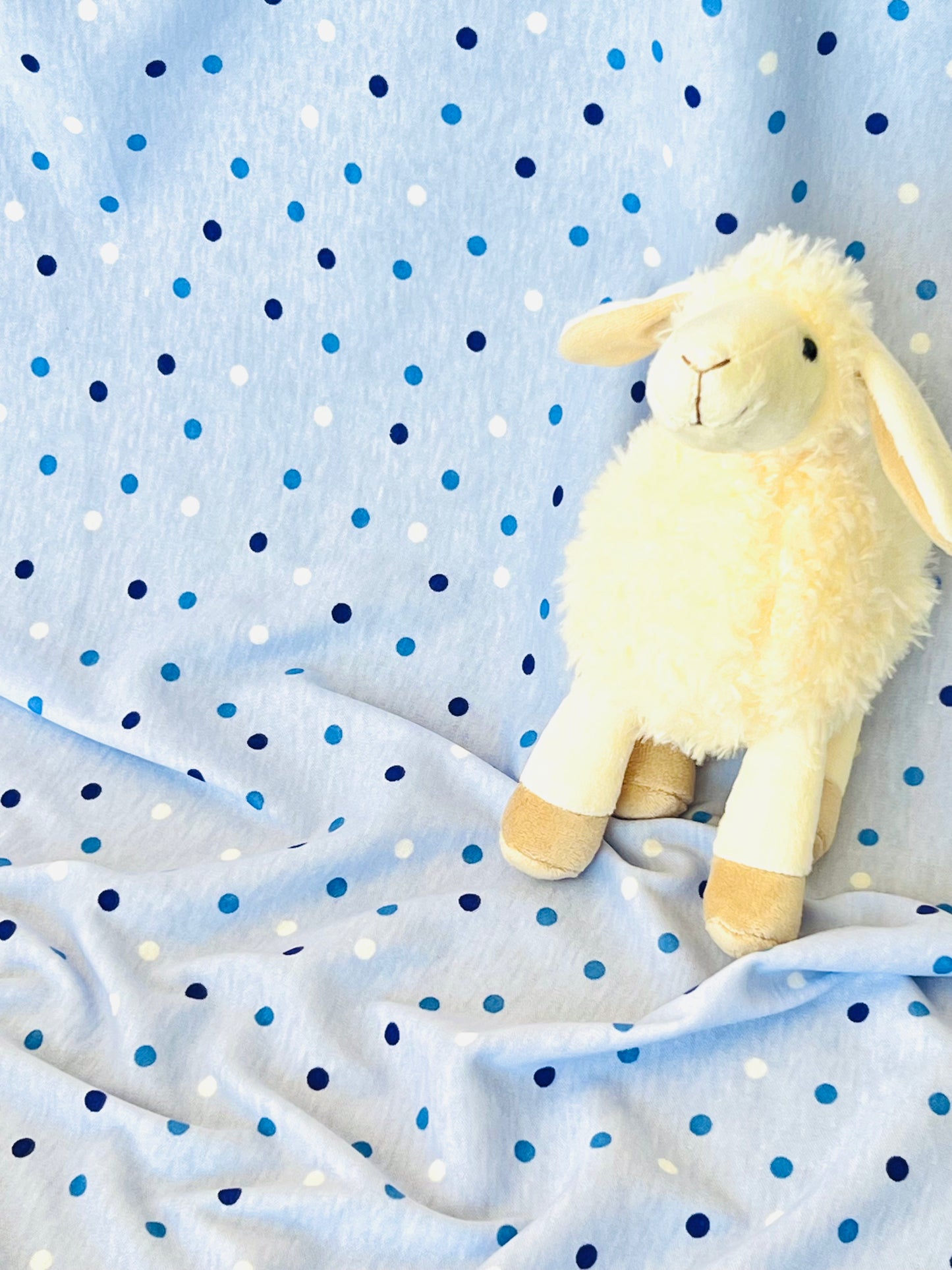 Interlock Pink & Blue Dots