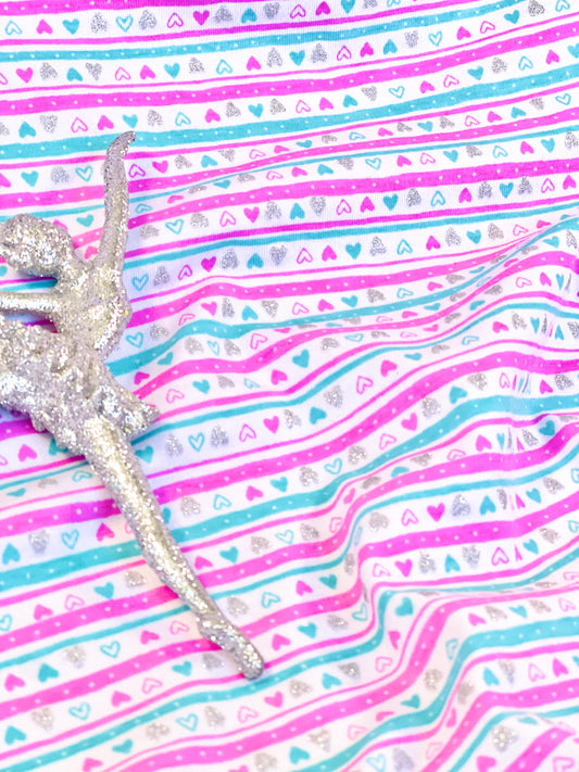 Interlock Foil Shining Hearts