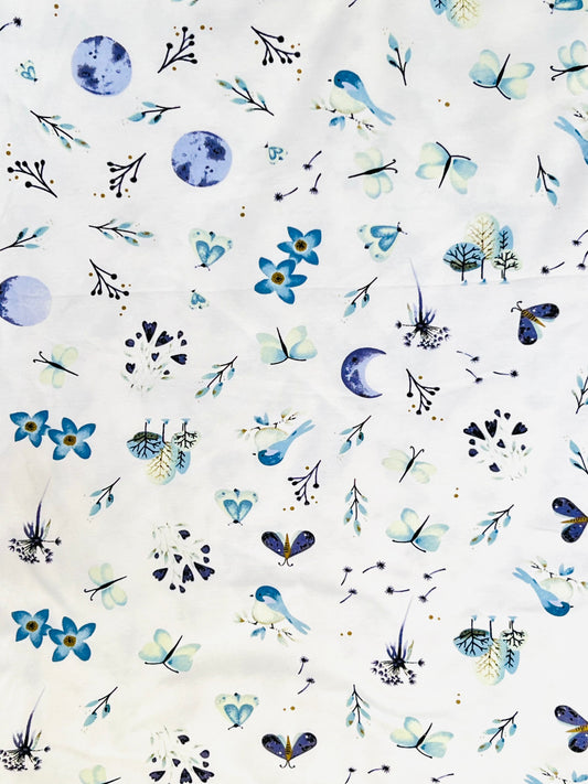 Printed Cotton Jersey Midnight