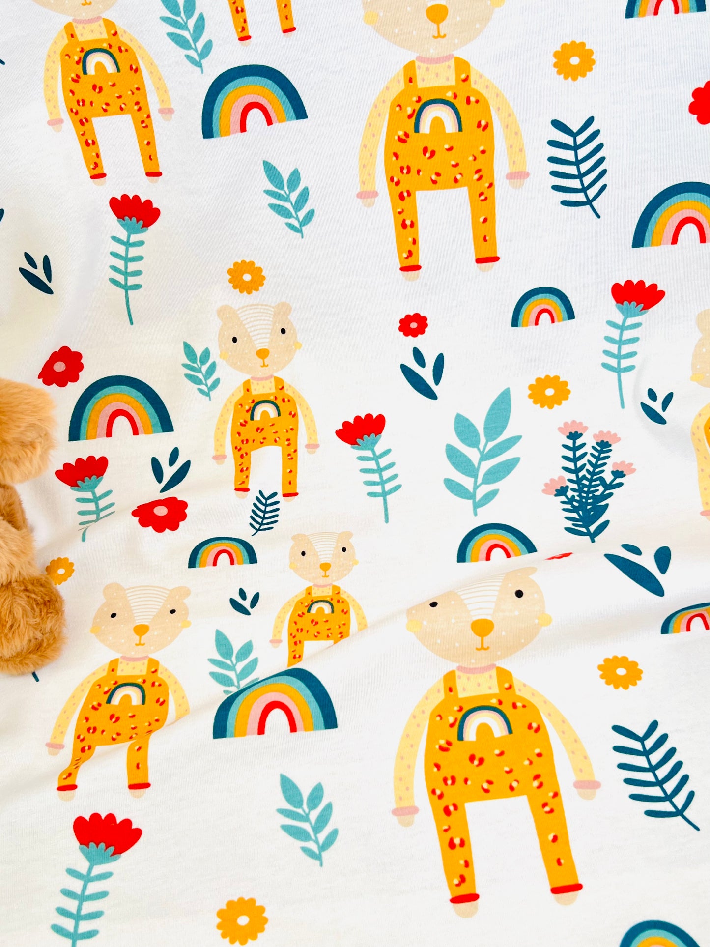 Printed Cotton Jersey Squirrel