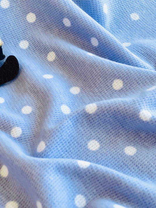Printed Waffle Fabric Dots