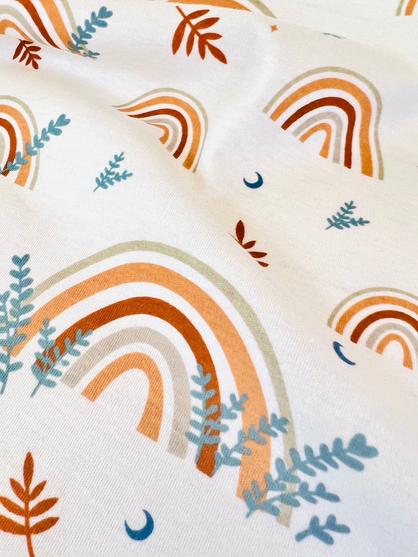 Printed Cotton Jersey Rainbow