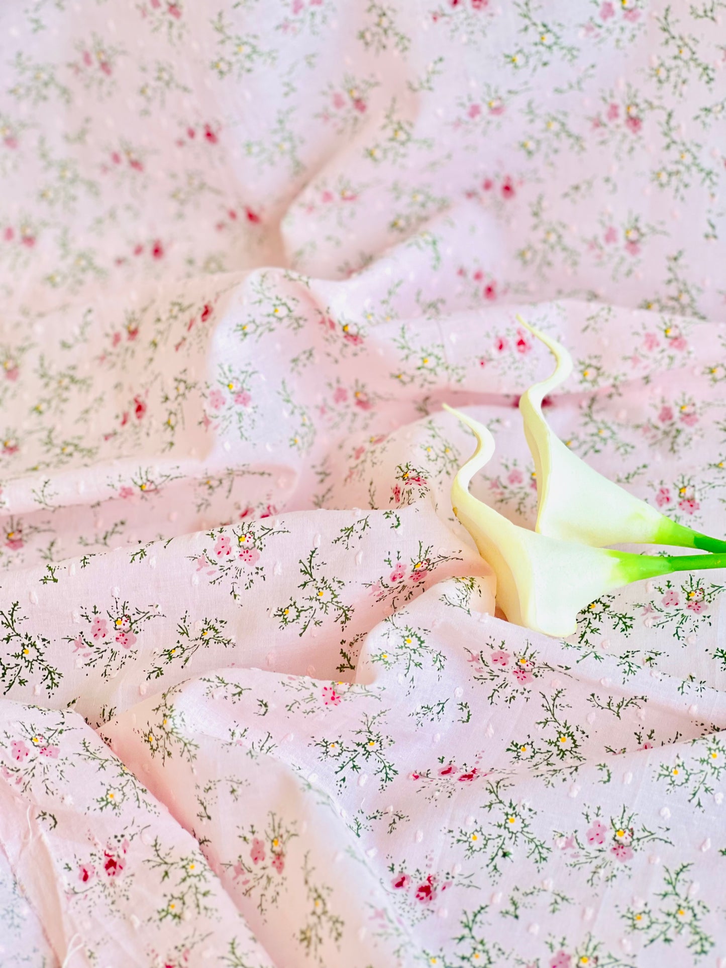 Printed Plumeti Cotton Flowers 07