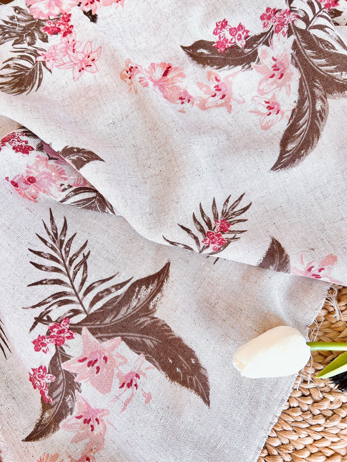 Printed 100% Linen Hawaii