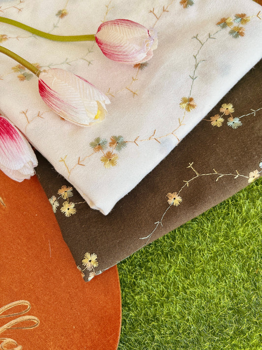 Embroidered Cotton Fall/W02