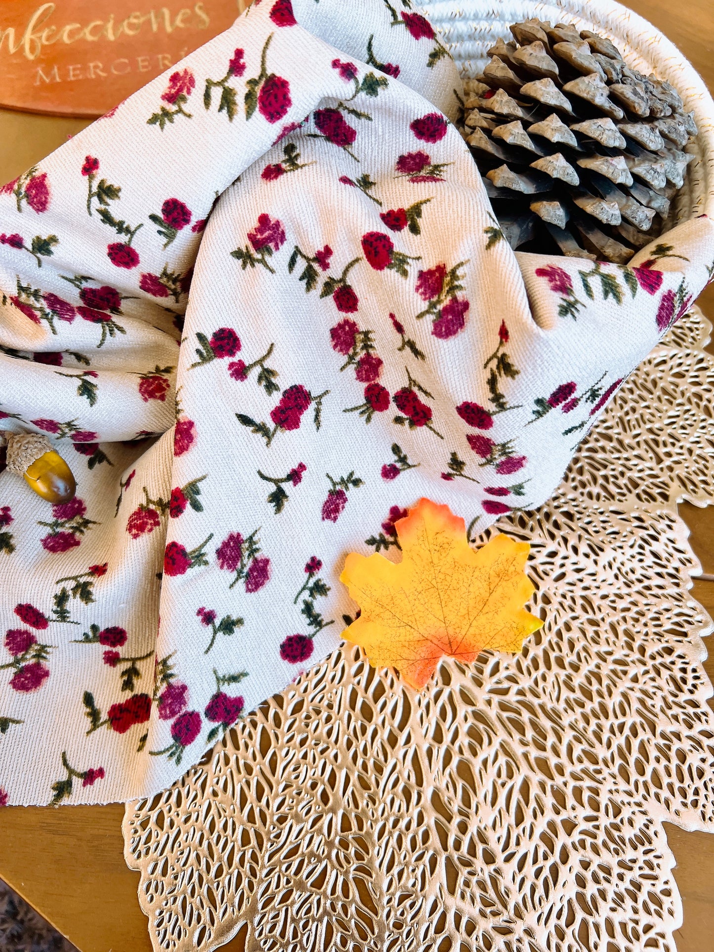 Printed Corduroy Flower 11