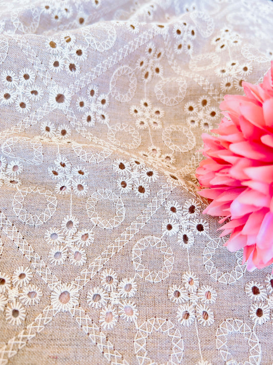 Embroidered Chambray