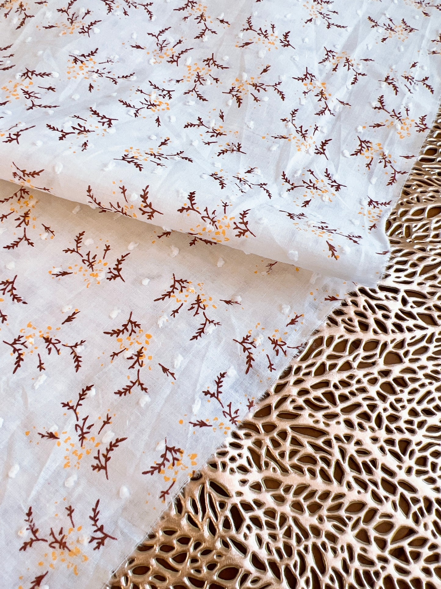 Printed Plumeti Cotton Flowers 02