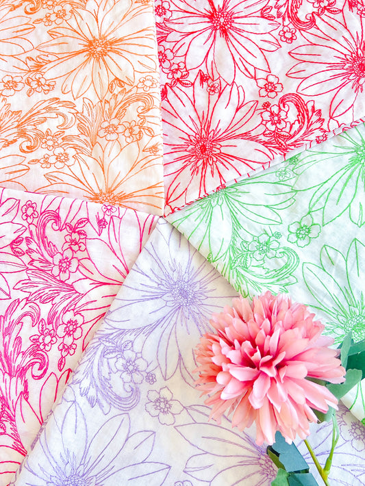 Embroidered Cotton Dalia