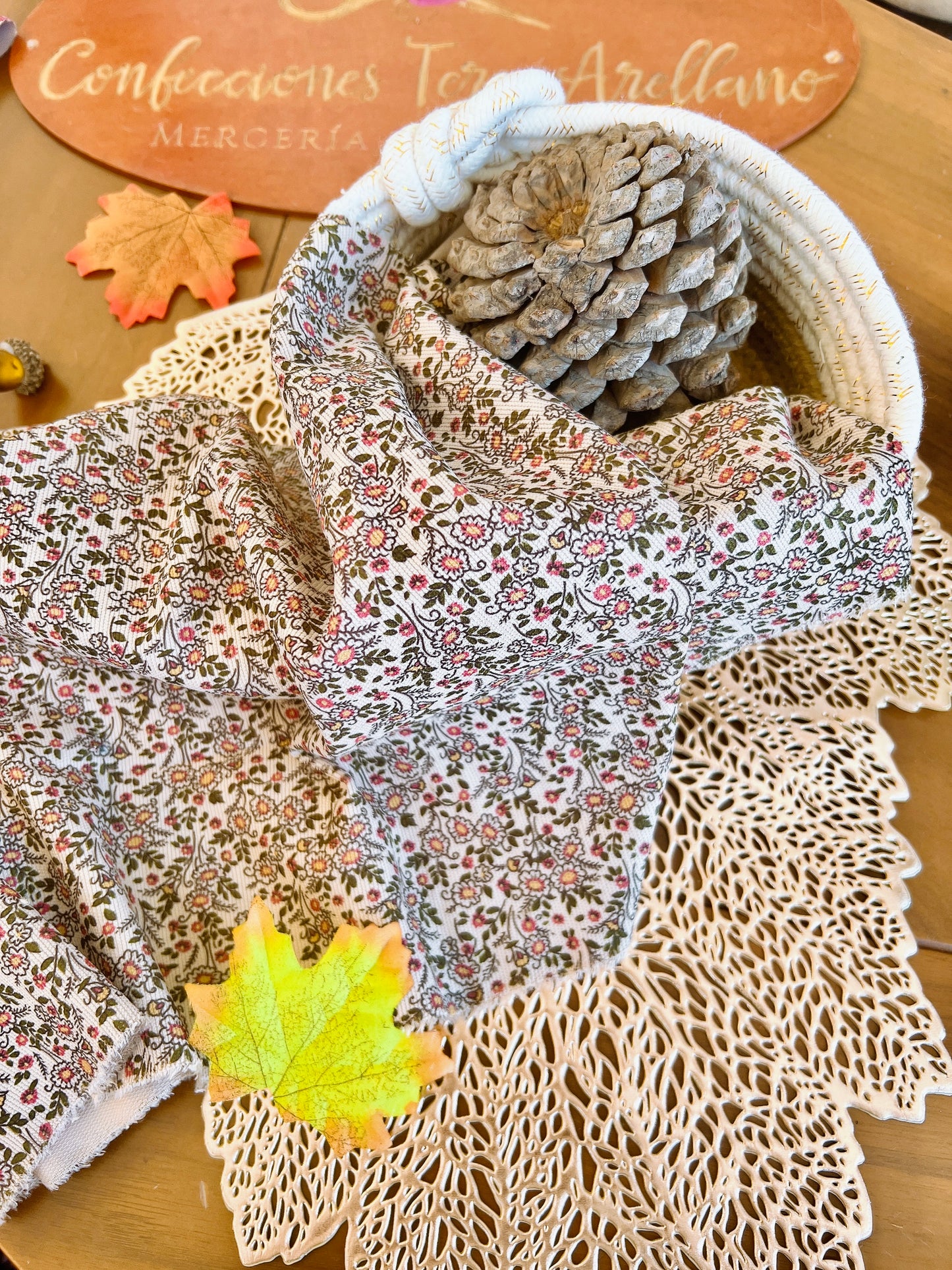 Printed Corduroy Flower 03