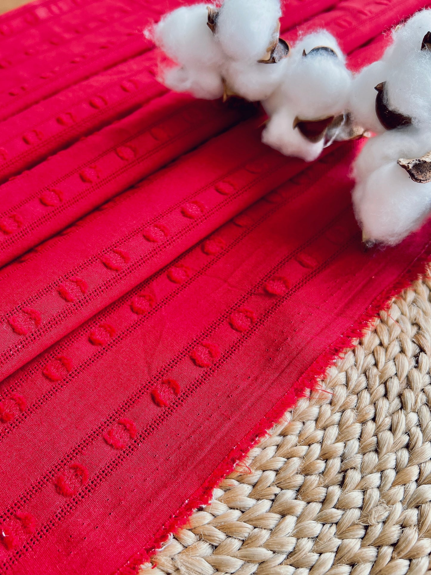 Embroidered Plumeti Cotton Dots