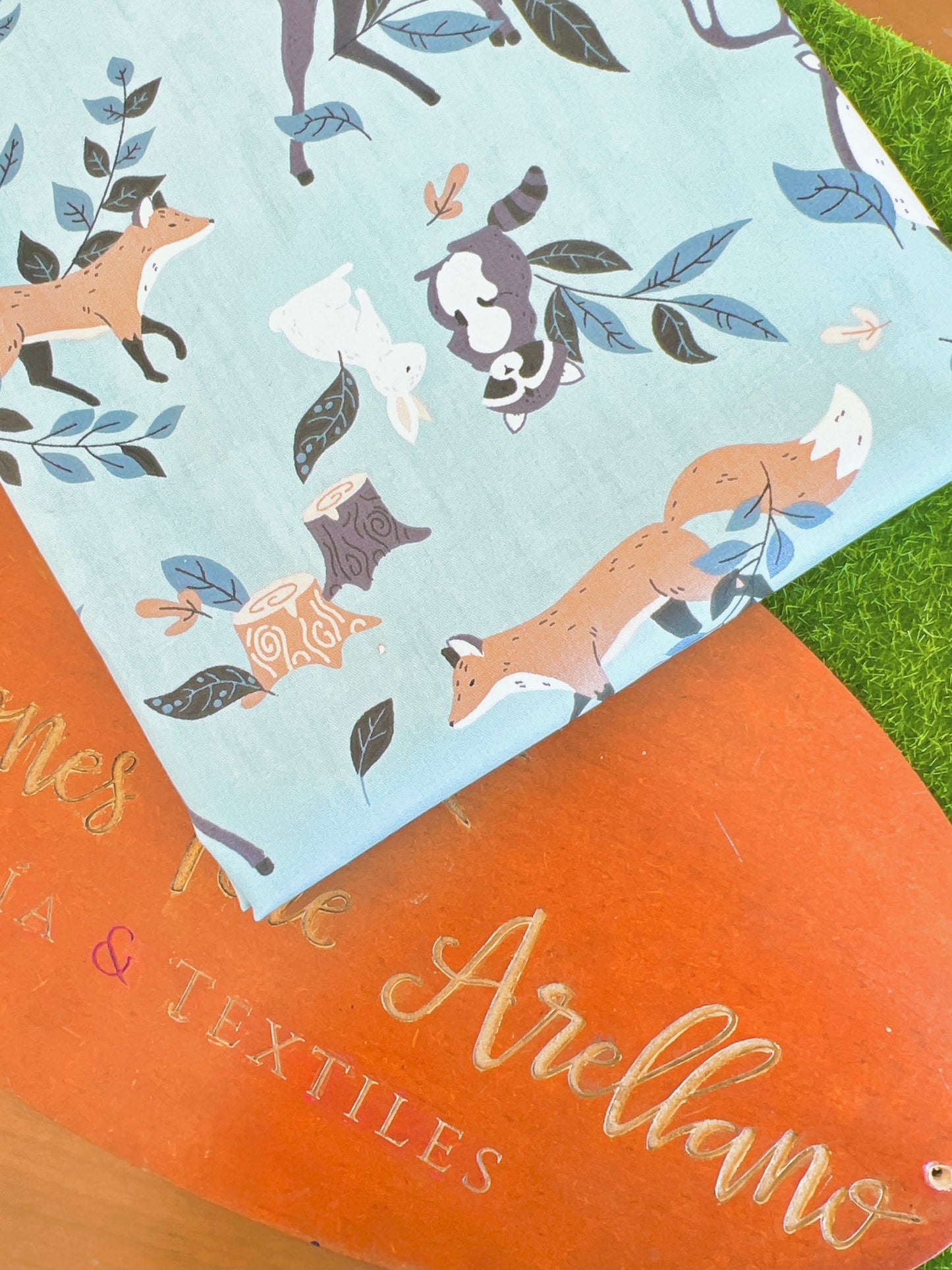 Cotton Twill Blue Forest