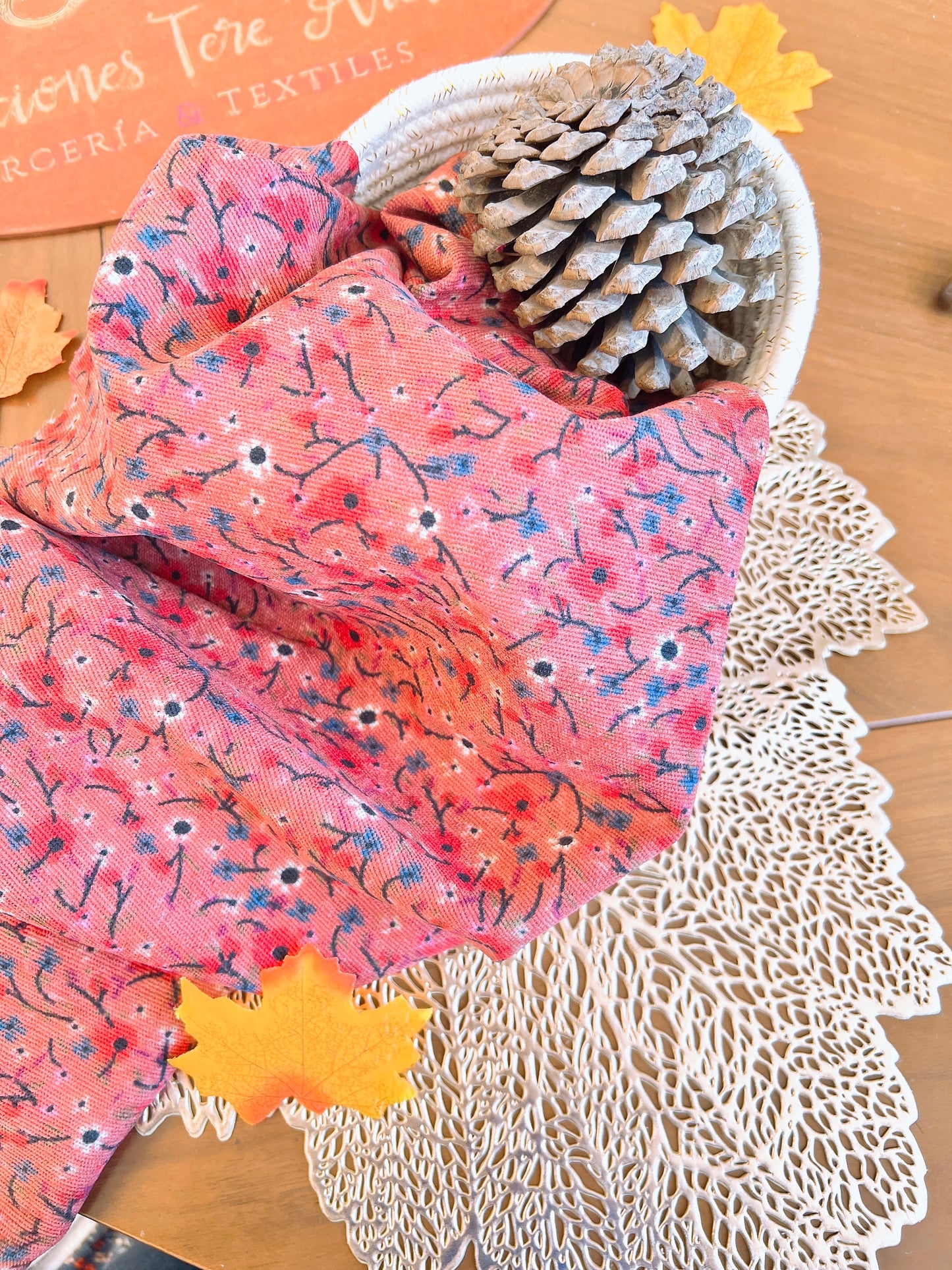 Printed Corduroy Flower 07