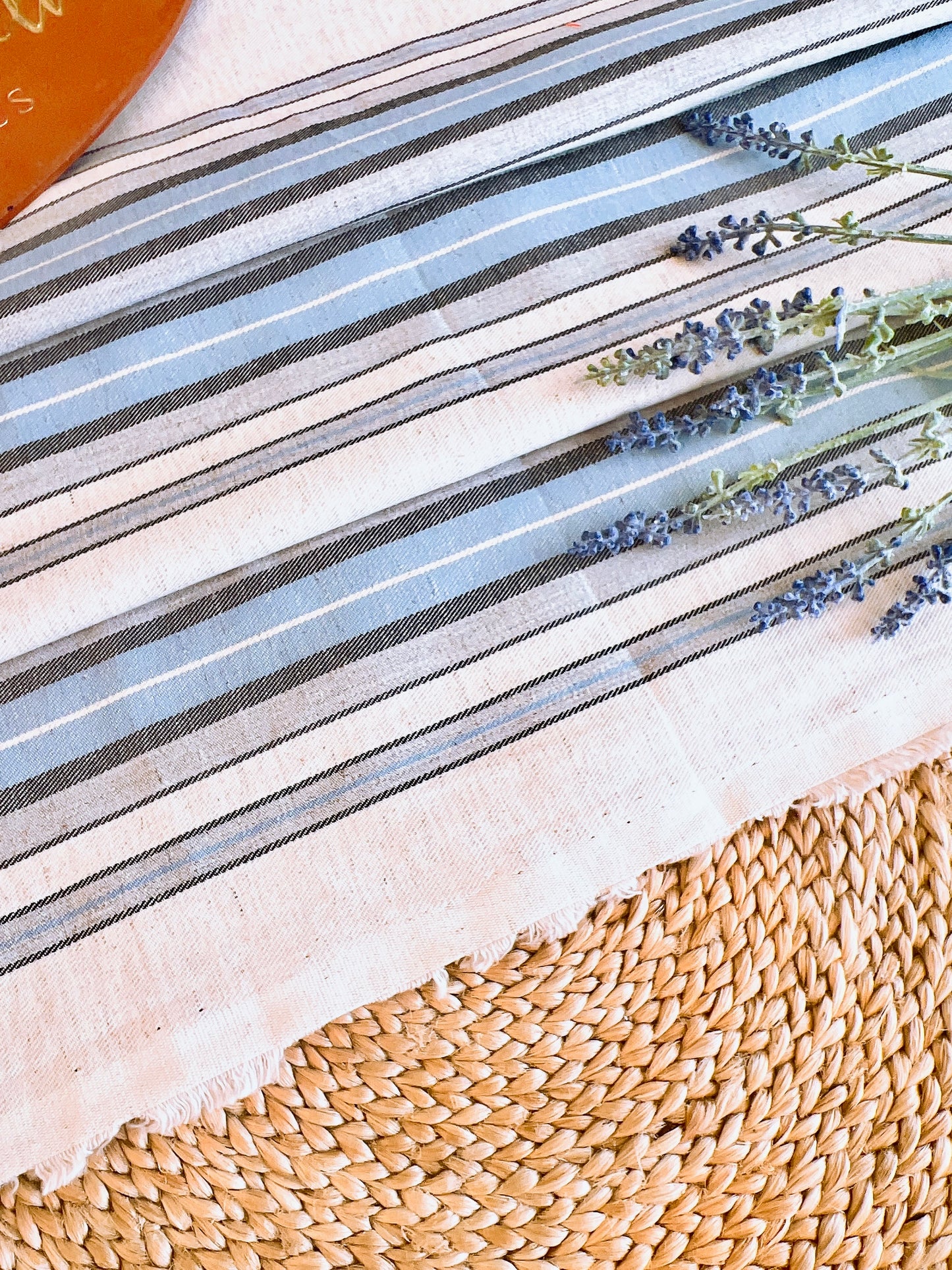 Printed Linen Stripes 02