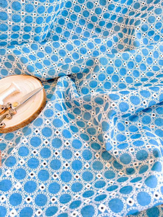 Embroidered Denim Circles