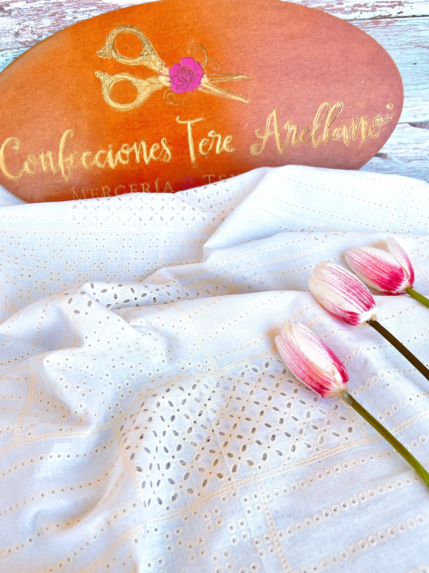 Printed Cotton Ivory 02