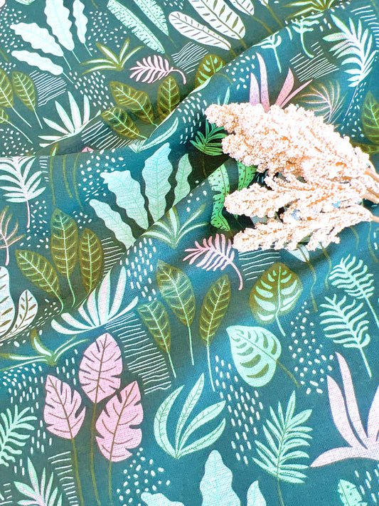 Printed Semi Linen Jungle