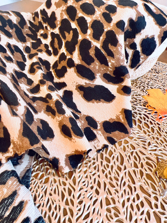 Printed Corduroy Animal Print