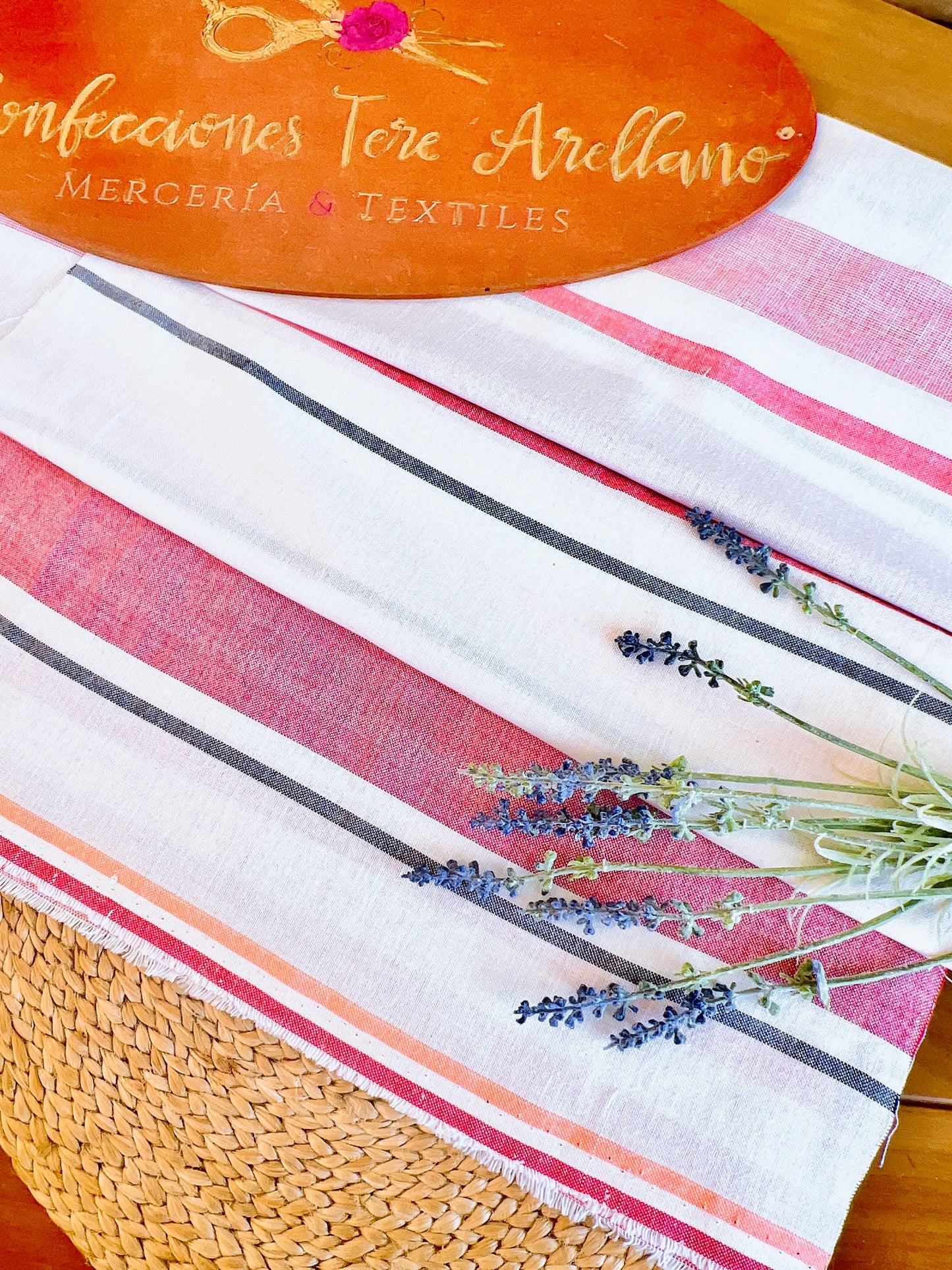 Printed Linen Stripes 04