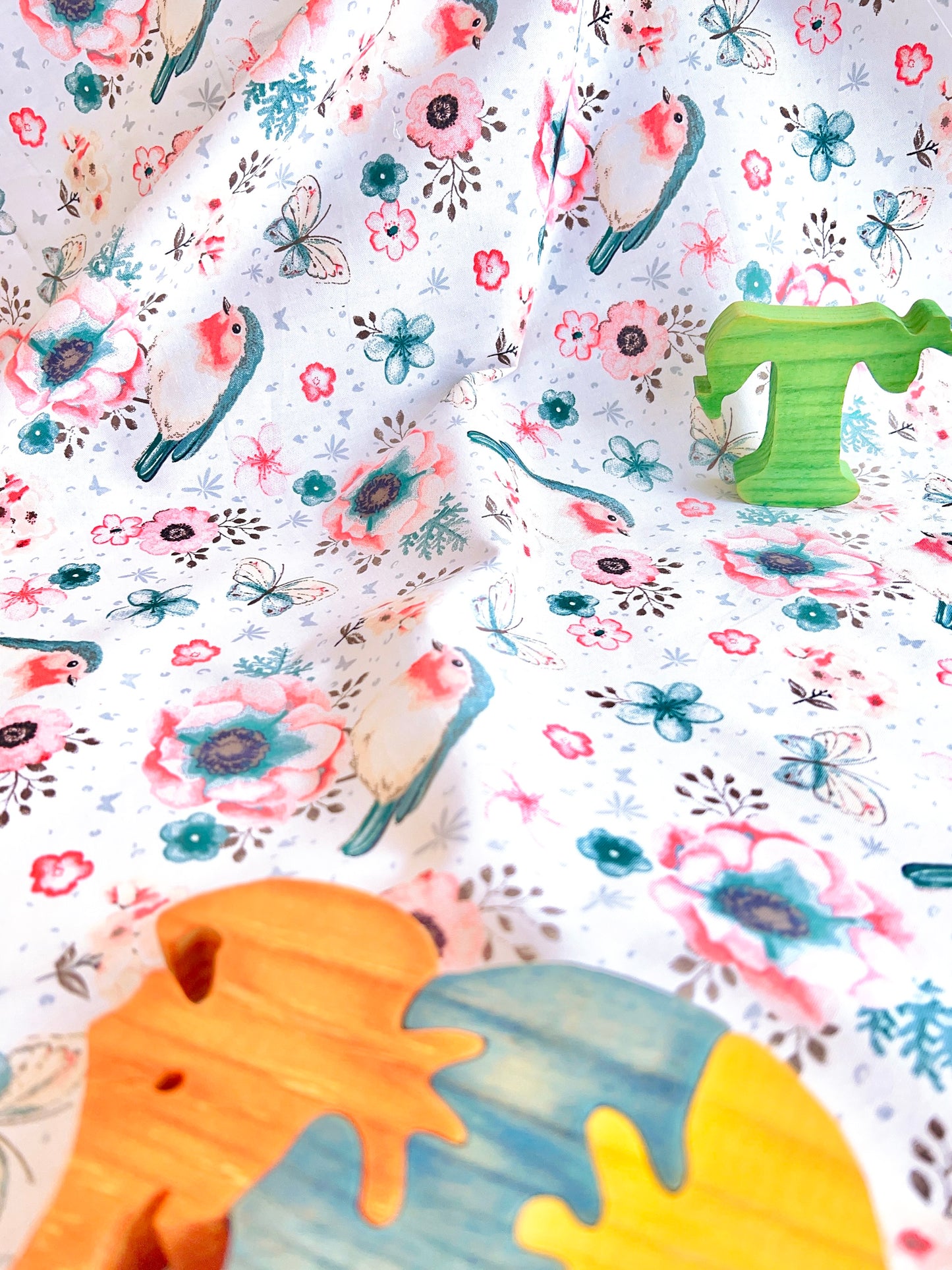 Cotton Twill Blue Bird