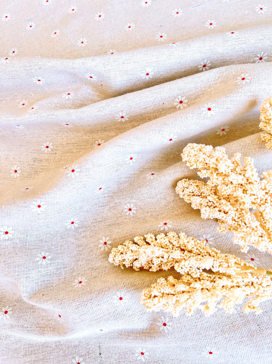 Printed Semi Linen Mini Daisy