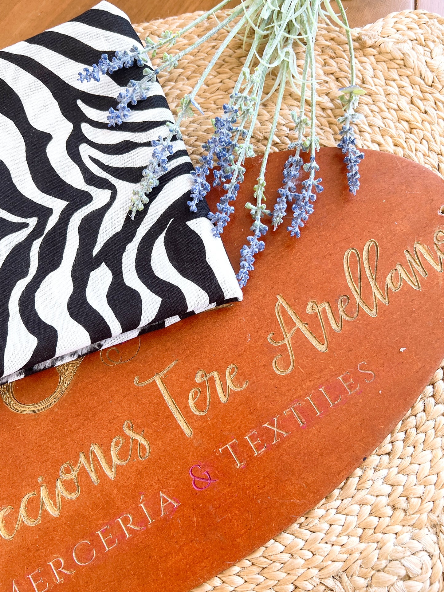 Printed Linen Dark Zebra