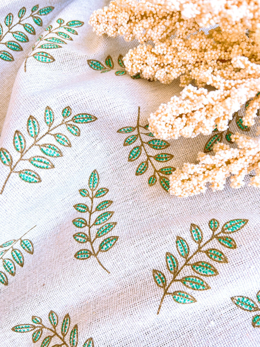 Printed Semi Linen Laurel