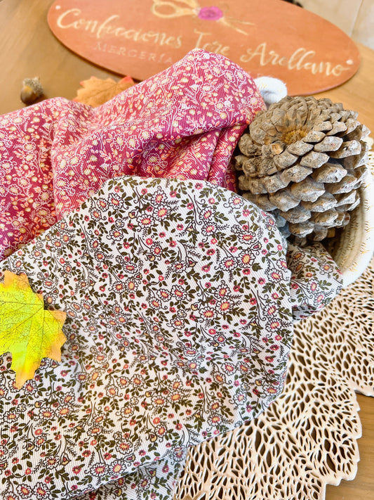 Printed Corduroy Flower 03