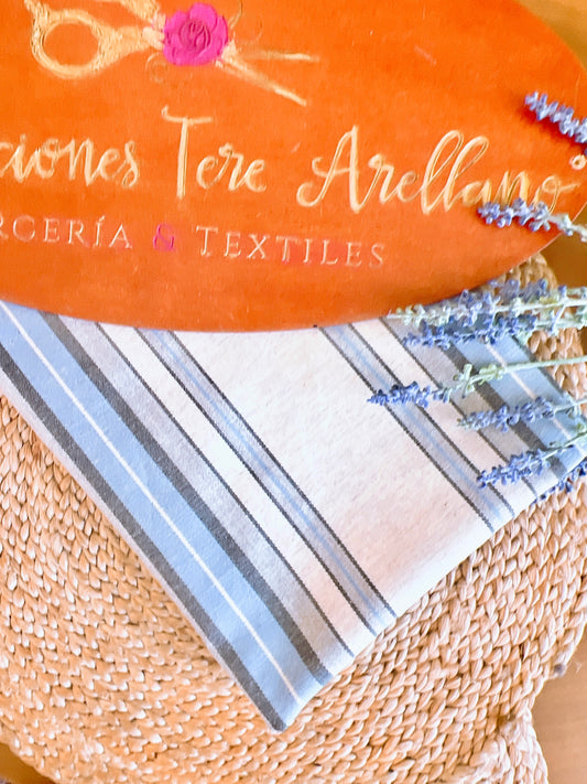 Printed Linen Stripes 02