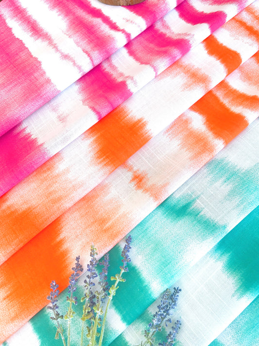 Printed Linen Tie Dye