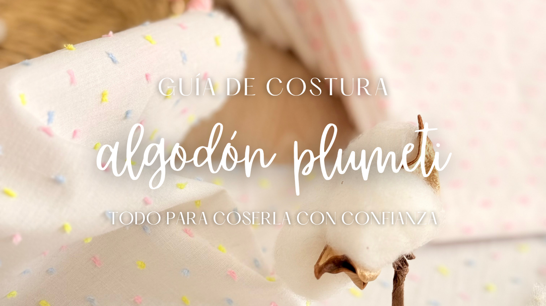 Guía de costura del algodón plumeti
