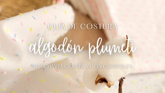 Guía de costura del algodón plumeti