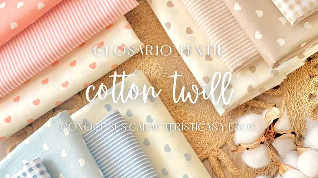 Tela Cotton Twill de algodón con tejido en sarga diagonal, ideal para confeccionar pantalones, chamarras, vestidos, bolsas y accesorios.