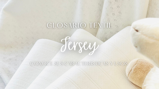 Tela Jersey de algodón con tejido de punto, suave, elástica y transpirable, ideal para prendas cómodas y ropa infantil.