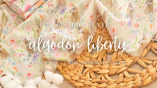 Tela Liberty de algodón con estampados florales y tacto suave, ideal para vestidos, blusas y ropa infantil.