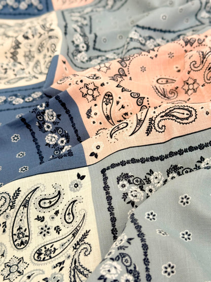 Printed Linen Bandana Bloom
