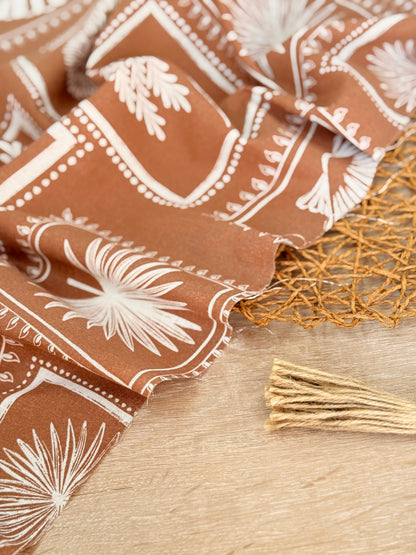 Printed Linen Palm Postcards