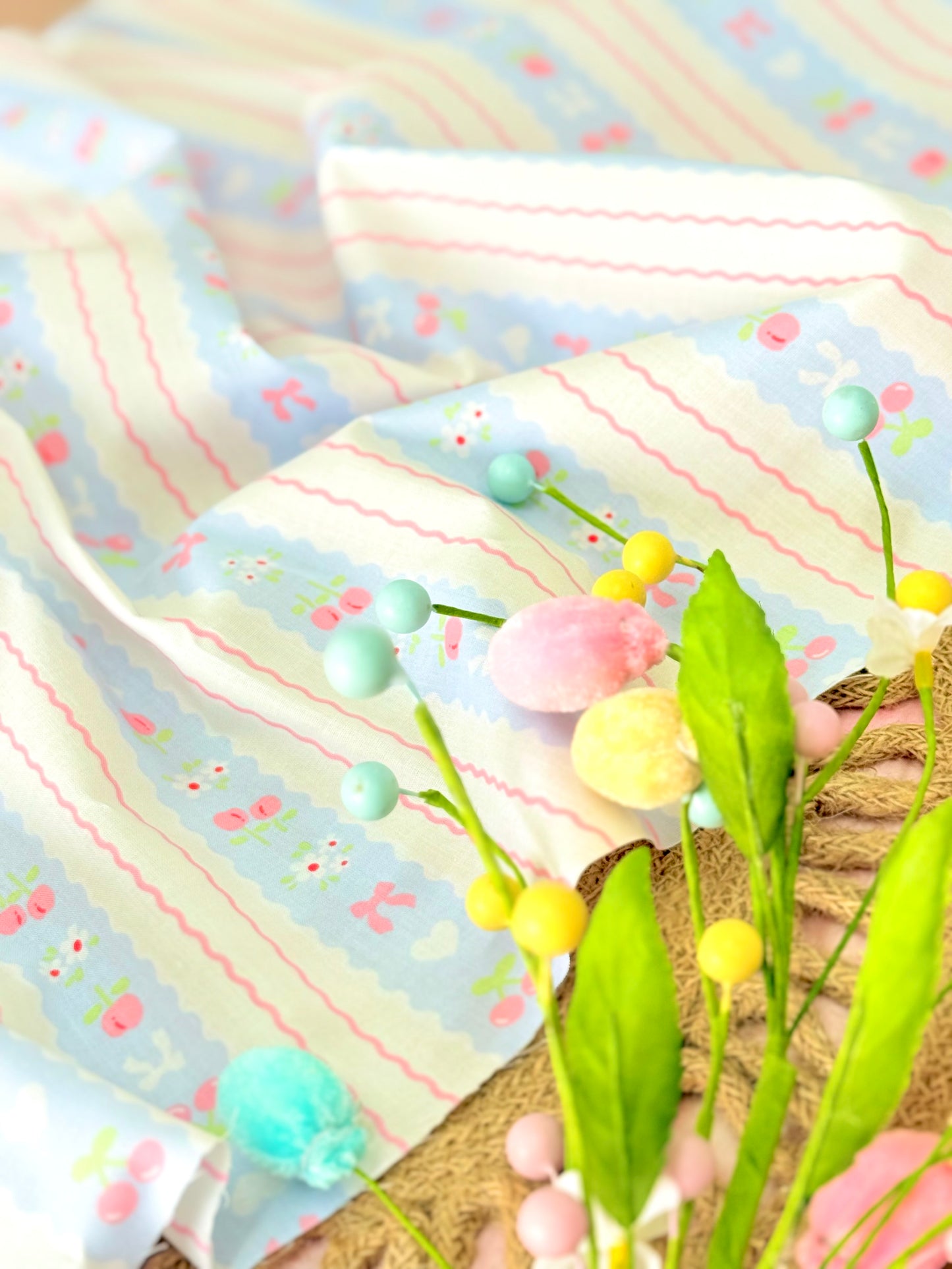 Printed Cotton Sweet Bows