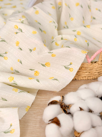 Embroidered Cotton Buttercup