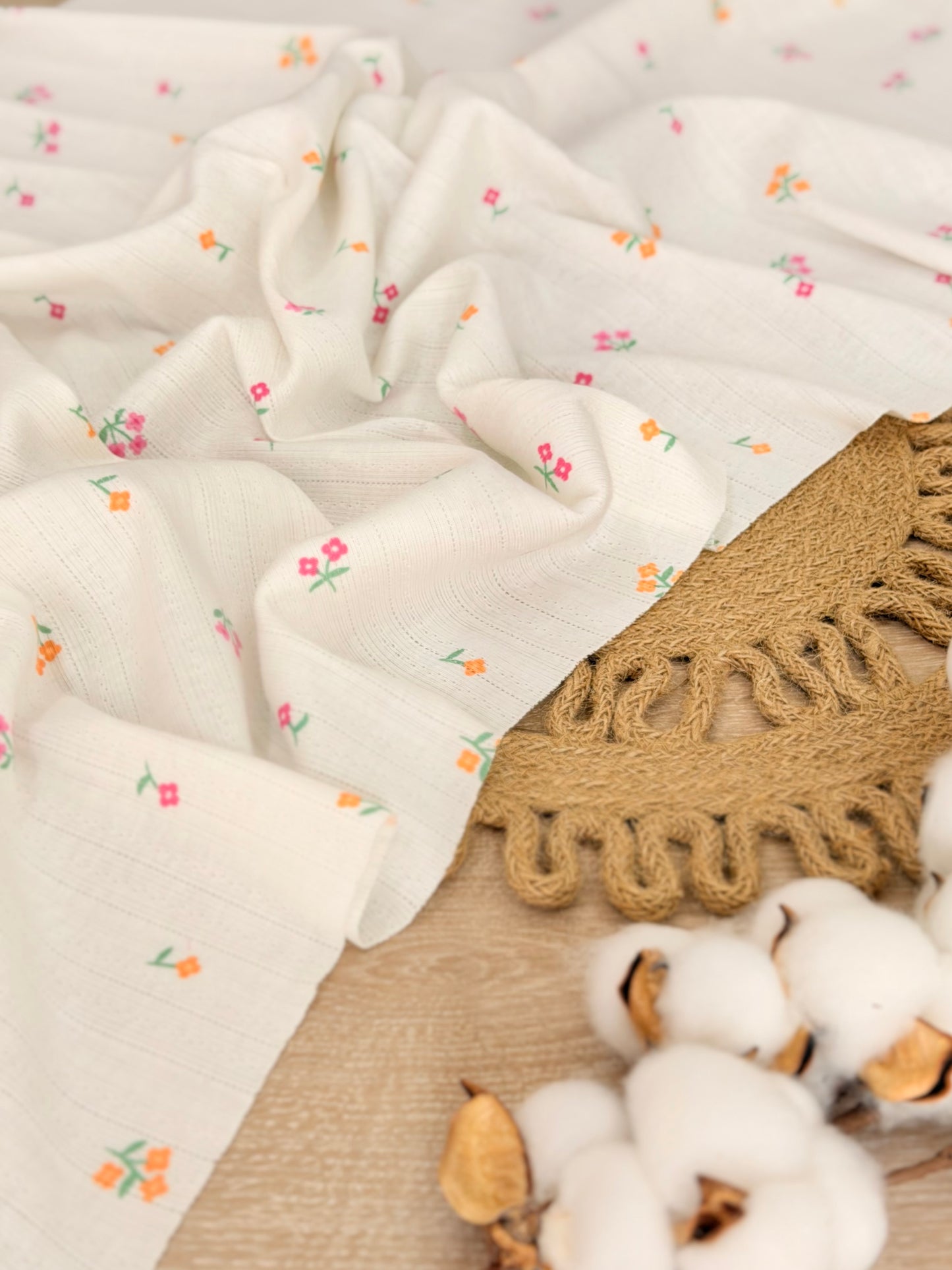 Printed Cotton Jersey Wildflower Sprinkle