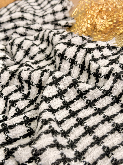 Tweed Monochrome Grid
