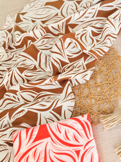 Printed Linen Tropical Trace