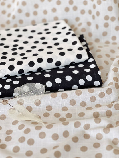 Printed Linen Small Dot