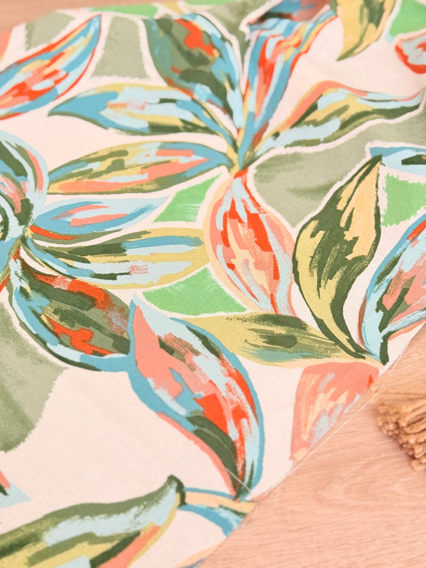 Printed Linen Jungle Breeze