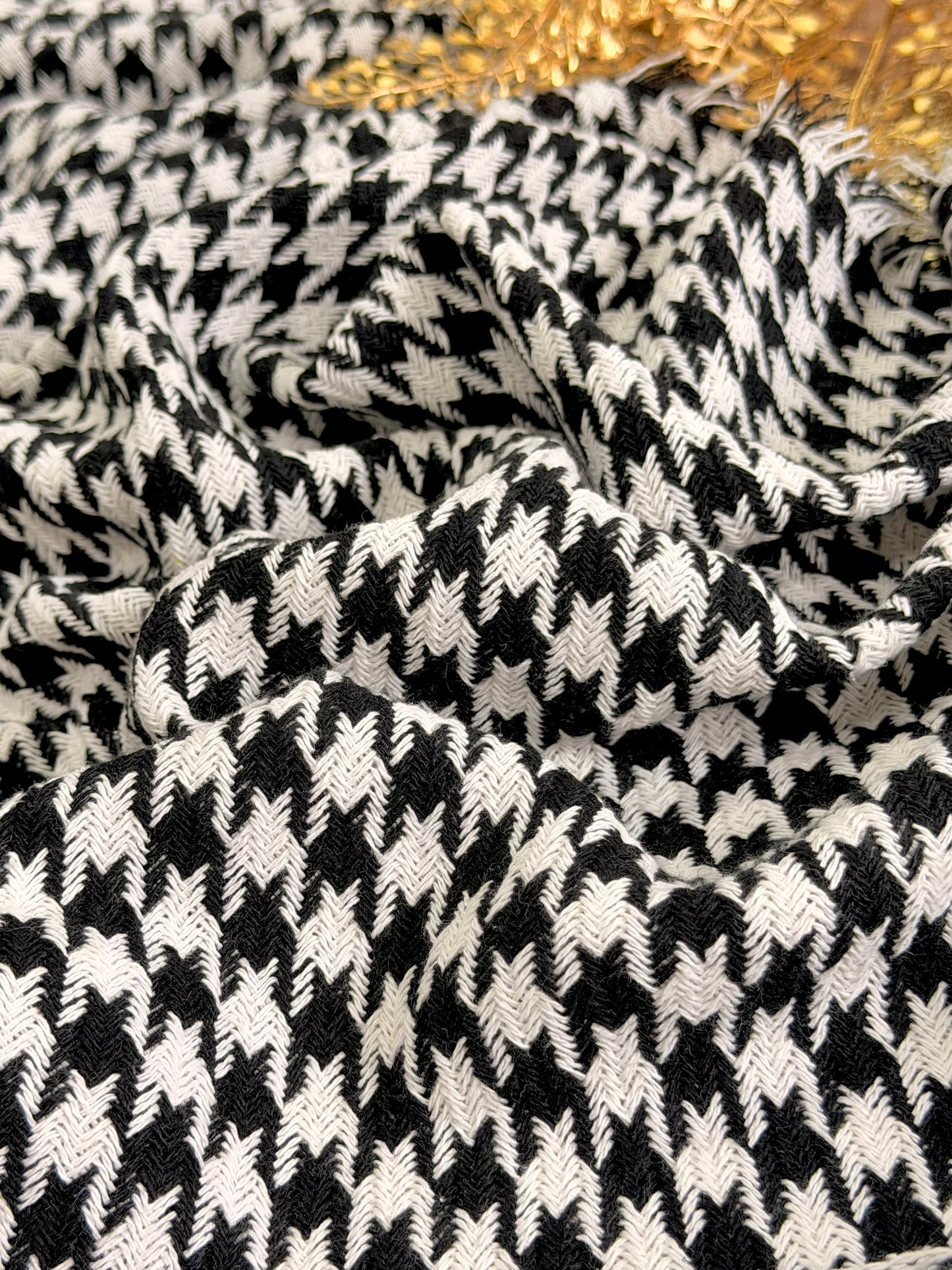 Tweed Houndstooth Noir